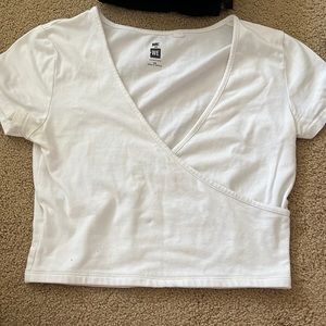 White crop top